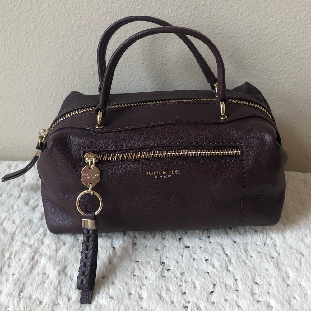 Henri Bendel “West 57th” Hobo Burgundy Satchel